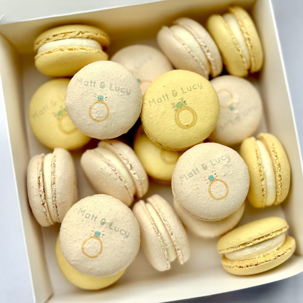 personalised-engagement-macarons