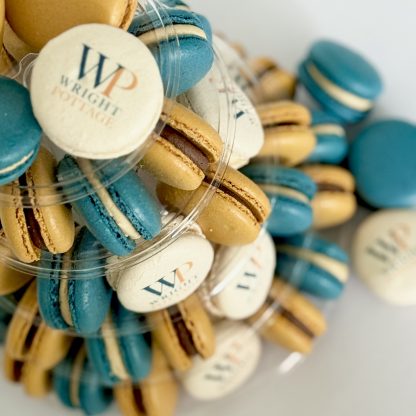 branded-logo-macarons-tower