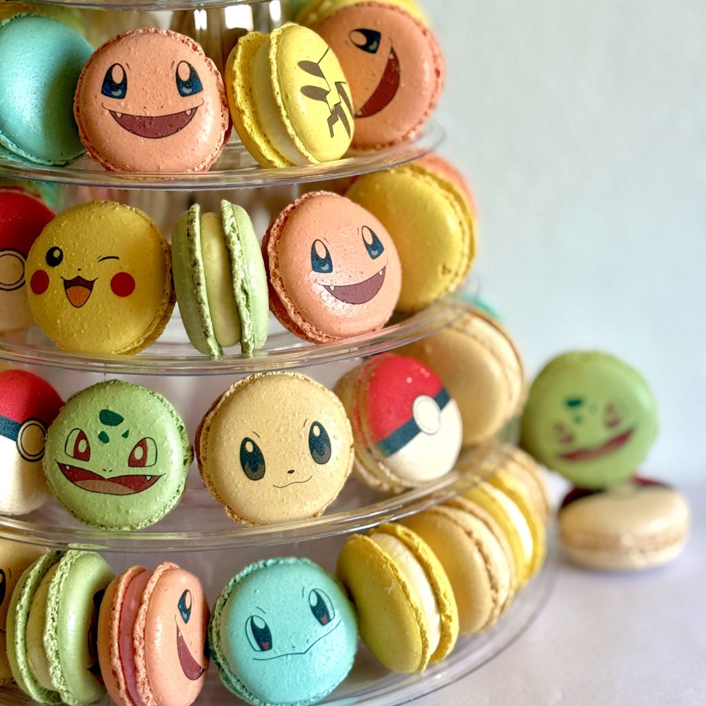 Pokémon-macaron-tower-birthday-party-food