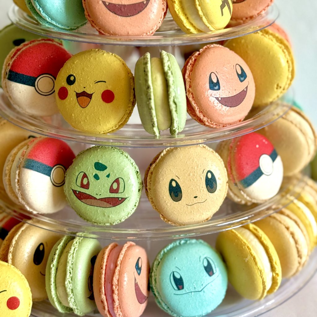 Pokémon-macaron-tower-birthday-party-food
